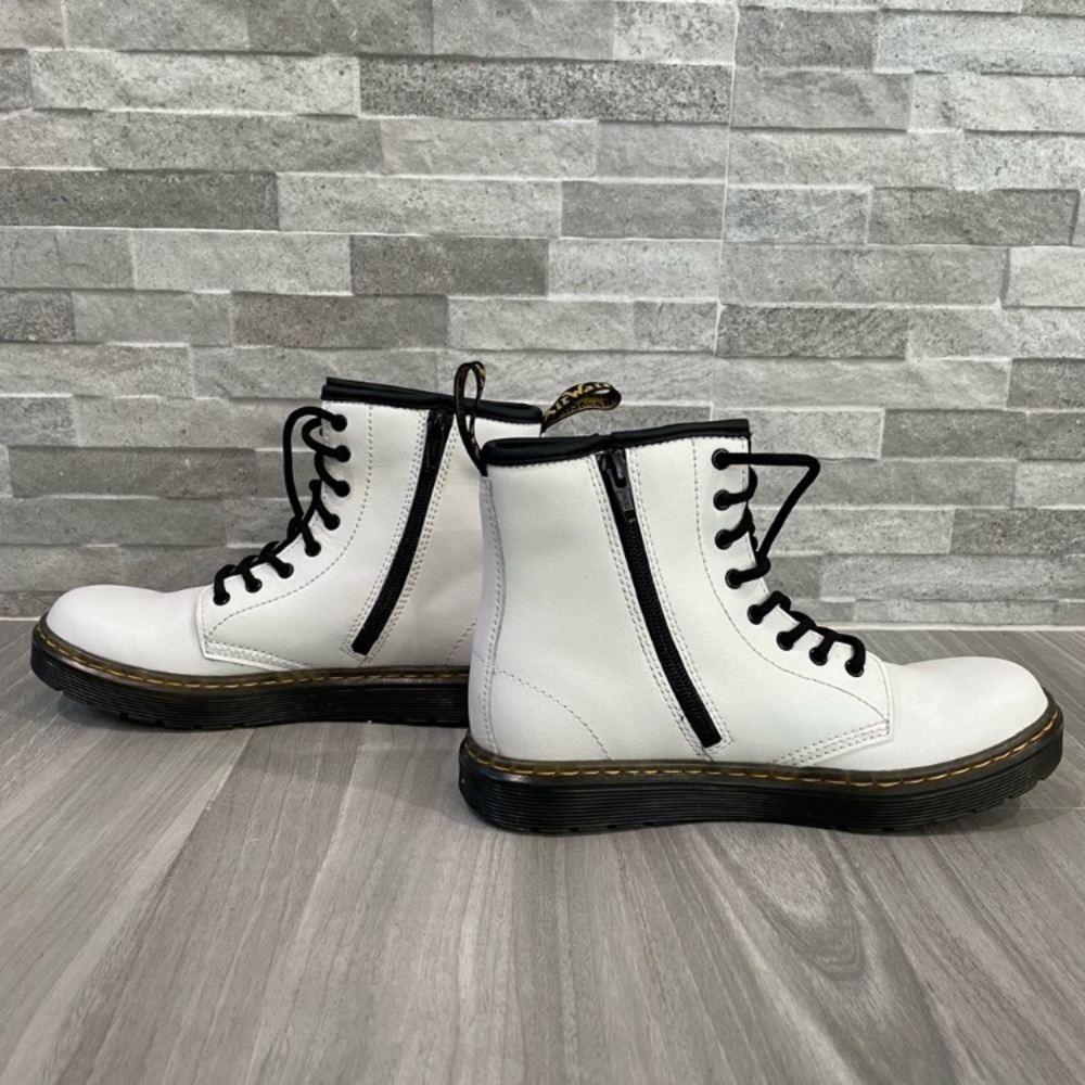 Dr. Martens Classic White Combat Boots - Size 6 Women